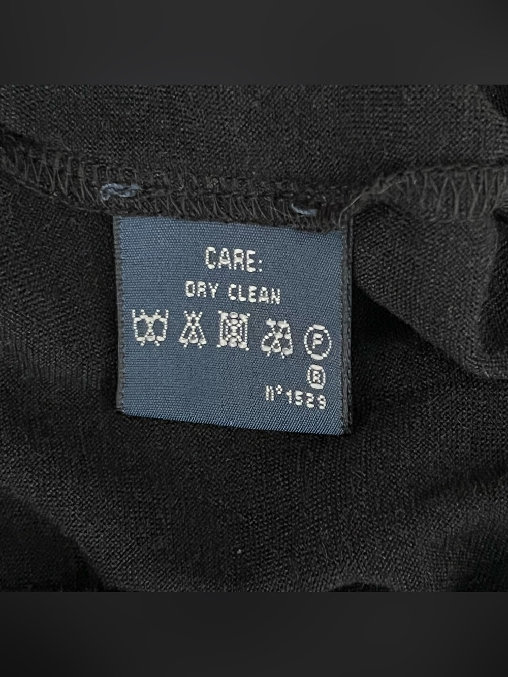Ralph Lauren Blue Label Women's 100% Silk Ruffled Front Tie Blouse Black Size L - Picture 9 of 9